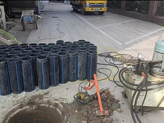 云和PE置换管厂家 DN315置换管 非开挖管短管置换